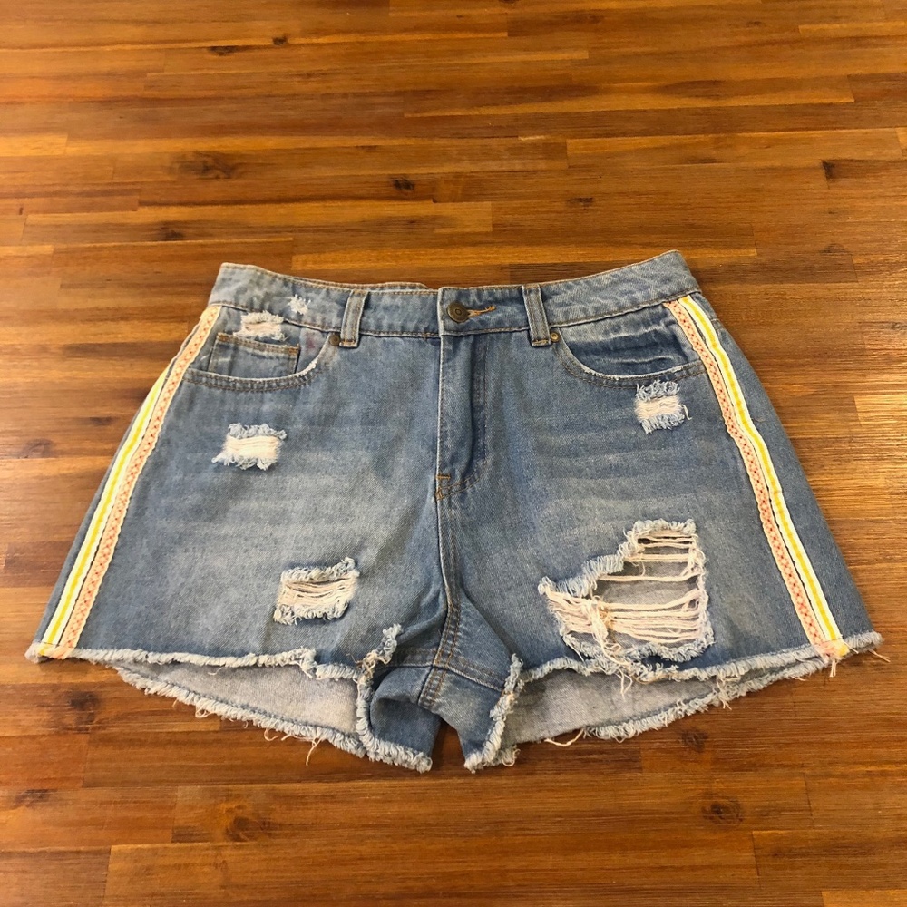 Chelsea & Violet High Rise Denim Shorts